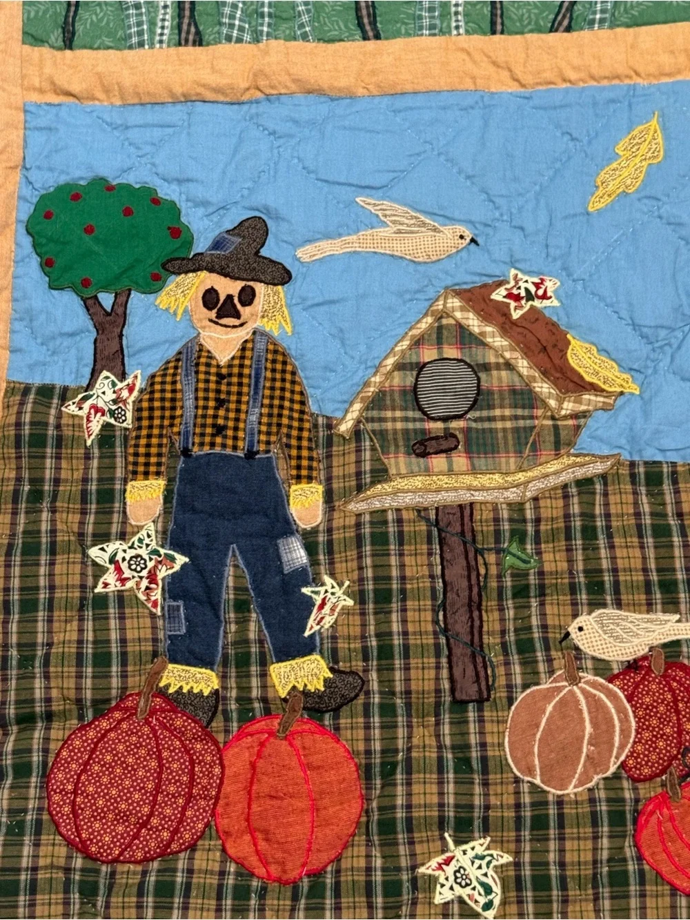 Patch Magic Four Seasons 100% Cotton Applique Throw Quilt Wall Hanging